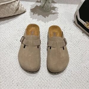 Birkenstock Boston Suede Taupe